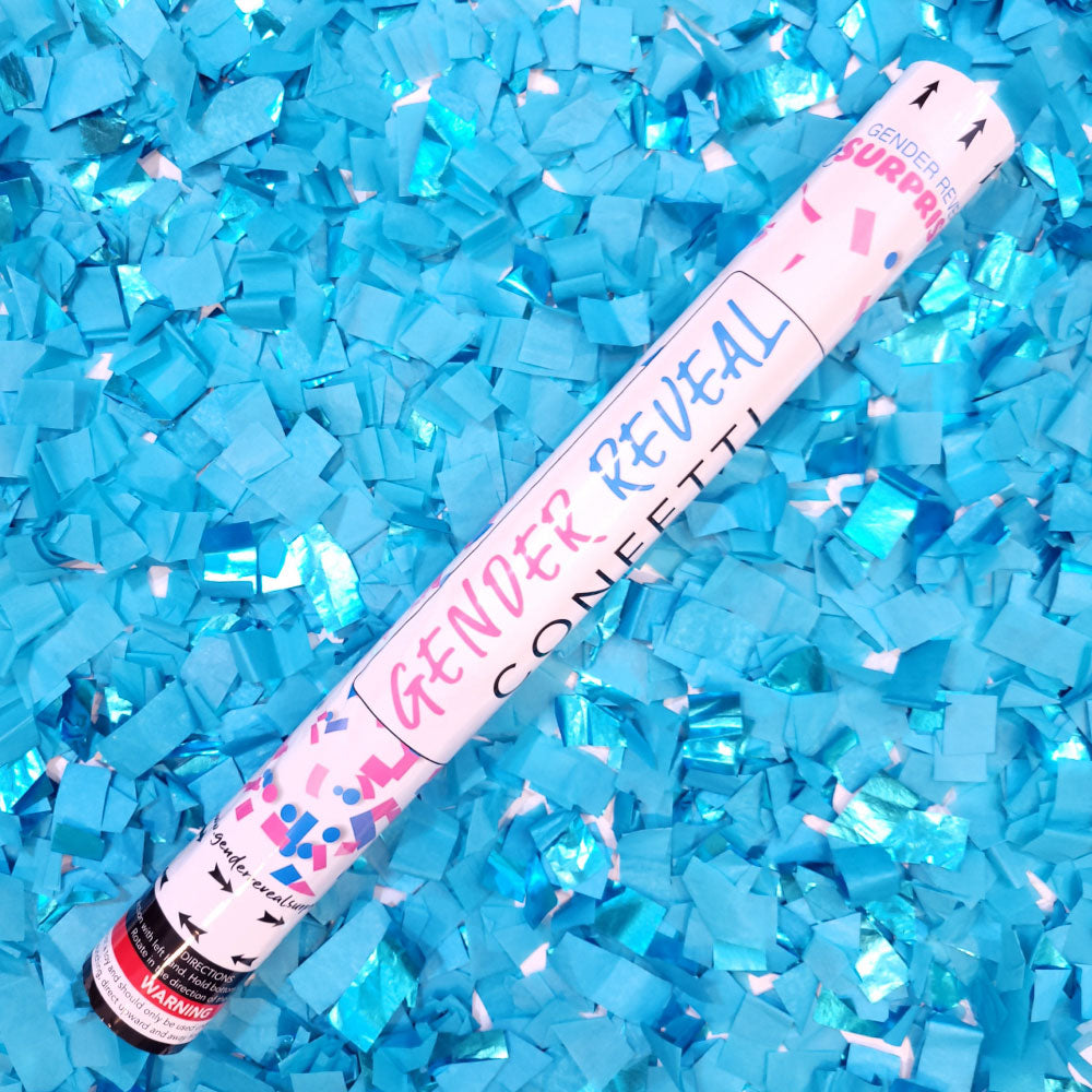 18 Gender Reveal Streamer & Confetti Cannons - from I Love Sparklers
