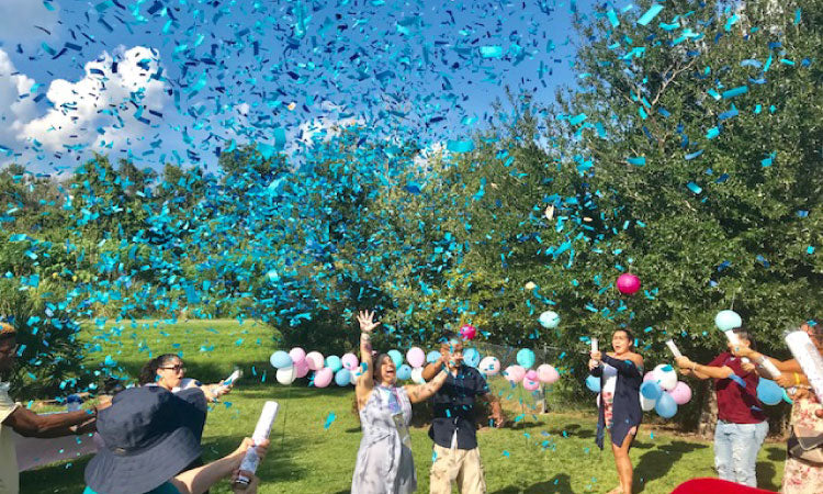 How Do Gender Reveal Confetti Cannons Work? | I Love Sparklers